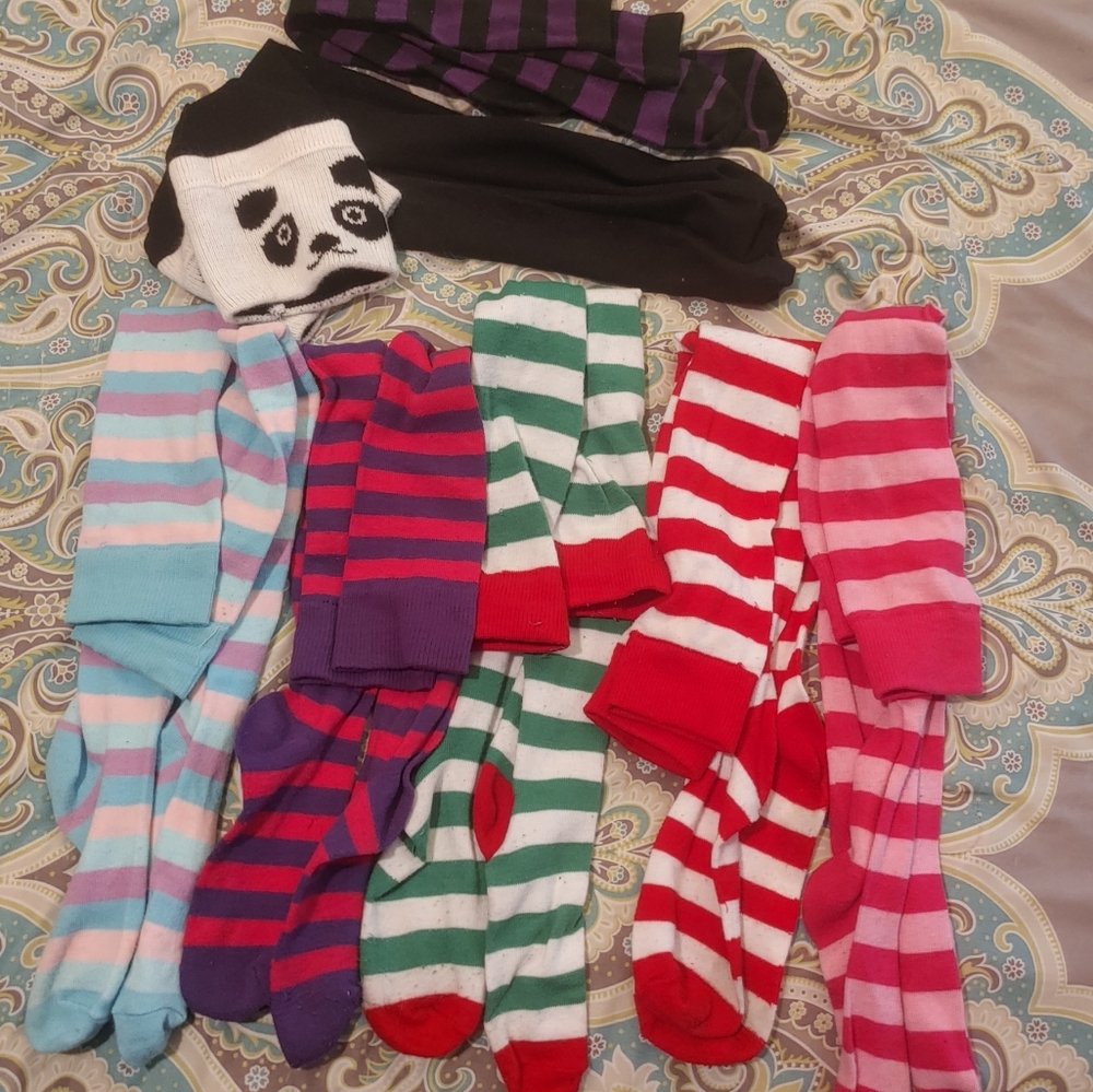7 pair tall socks bundle